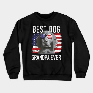 American Flag Best Dog Grandpa Ever Redbone Coonhounds USA Crewneck Sweatshirt